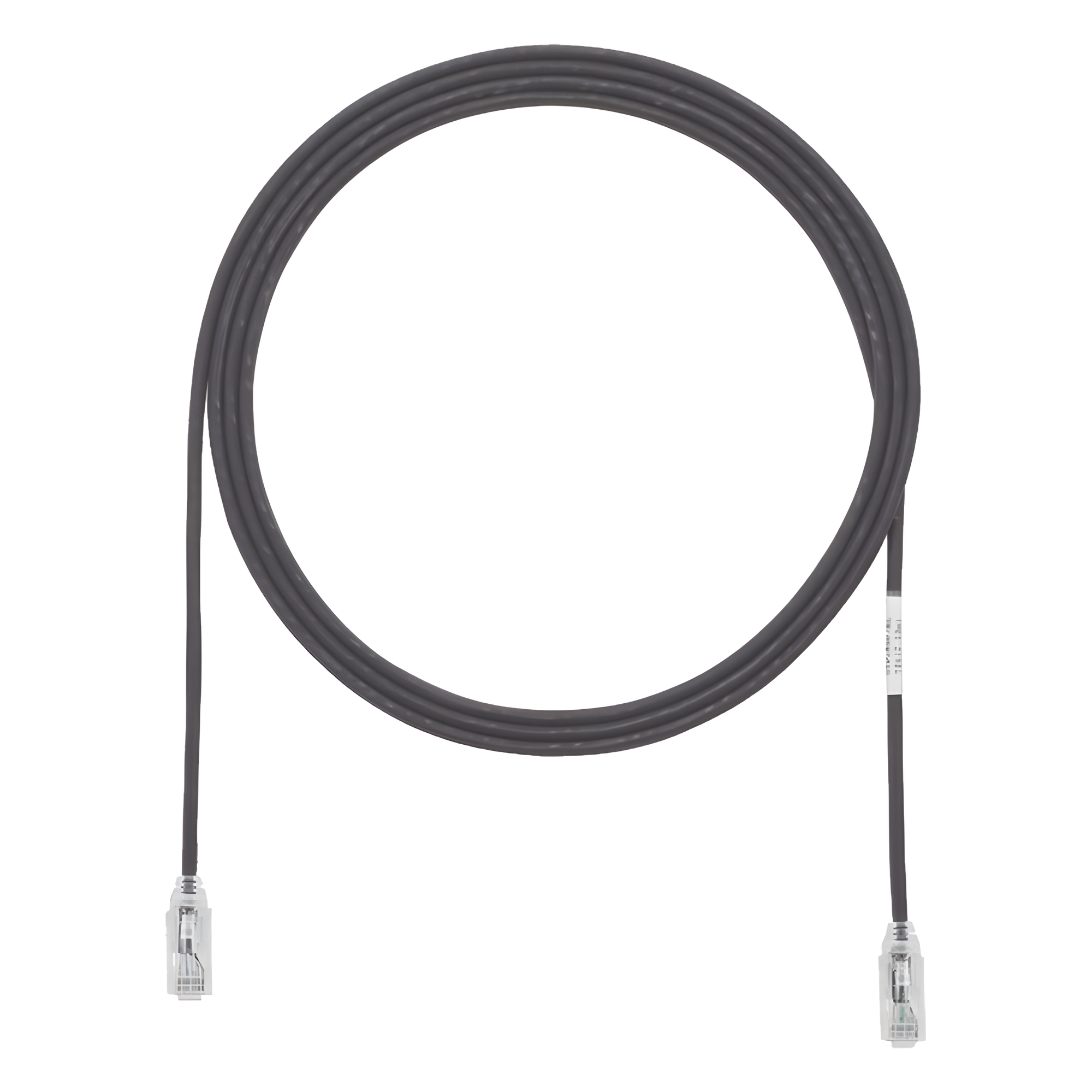 Cable de Parcheo TX6, UTP Cat6, Diámetro Reducido (28AWG), Color Negro, 0.91 Metros (3 Pies)