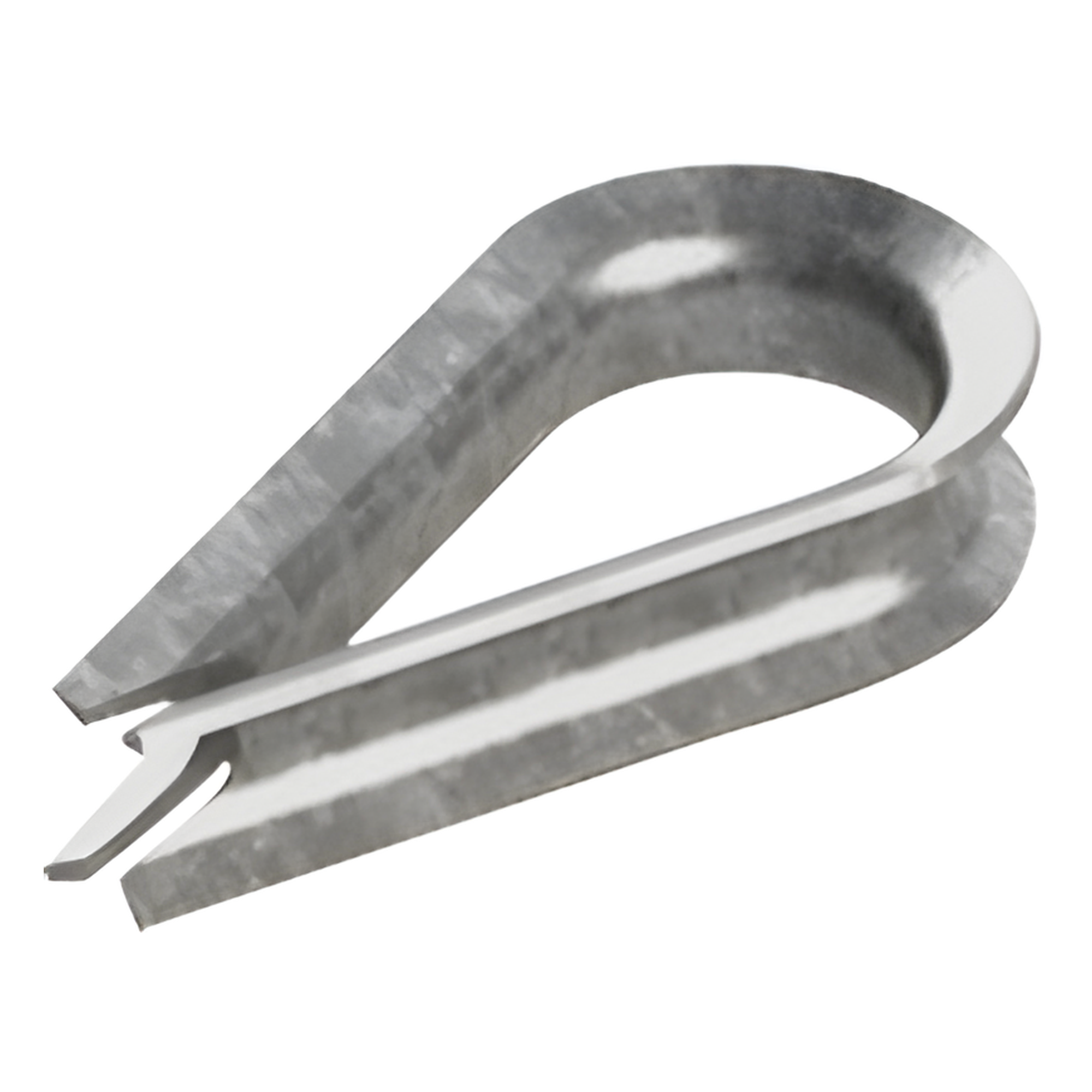 Cuello/ Guardacabo/ Rozadera para Cable de 1/4" de Acero Galv. por Inmersión. — SYSCOM TOWERS · SKU CUELLO-14-HDG