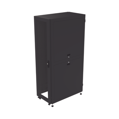Gabinete para Telecomunicaciones Rack Estándar de 19", 42UR, 600 mm Ancho x 1000 mm Profundidad. Fabricado en Acero, Se envía el Gabinete Armado.