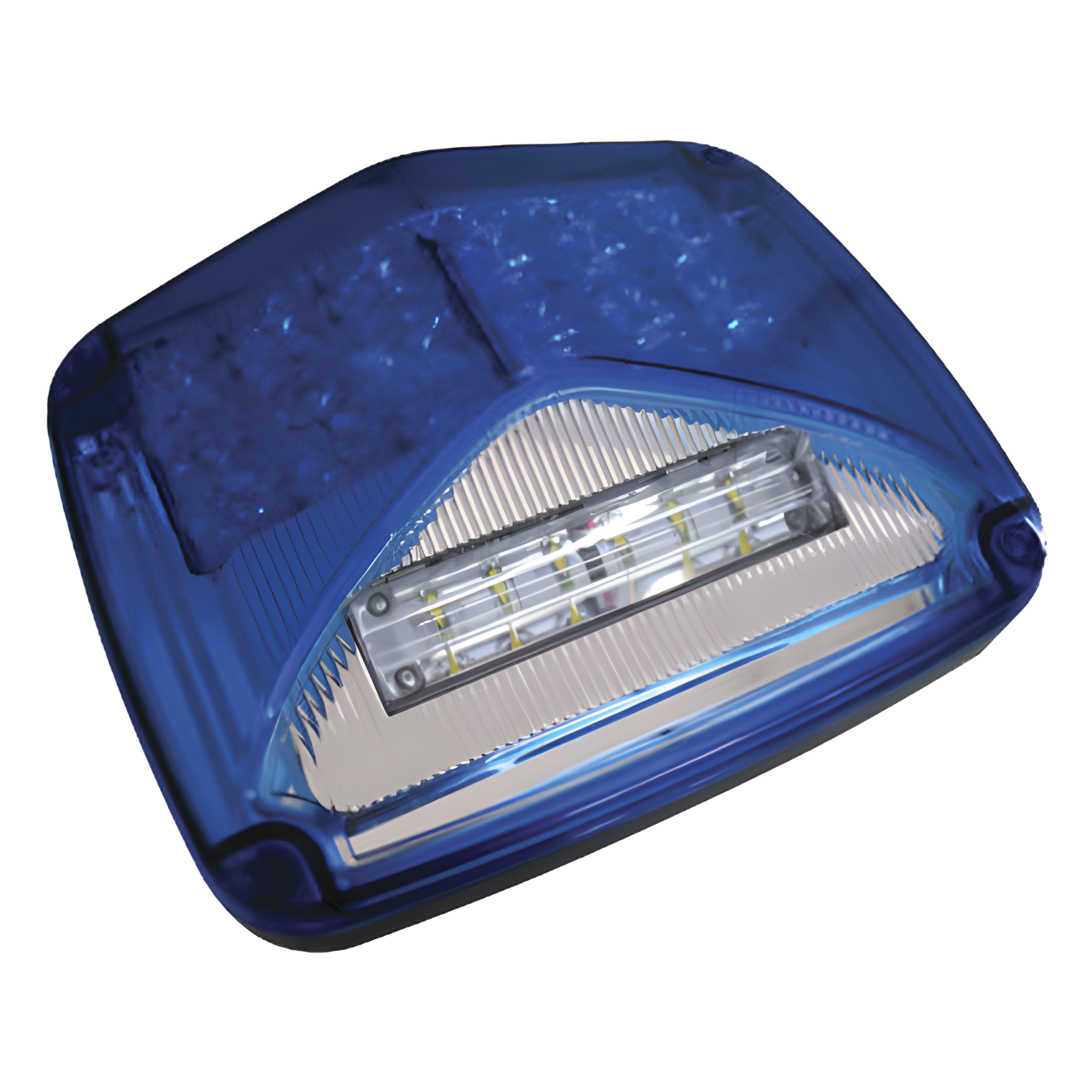 Luz de advertencia de 8 X 6", Color Azul, Con Luz de Trabajo Clara, Ideal para Ambulancias — EPCOM INDUSTRIAL SIGNALING · SKU XLTE1755B