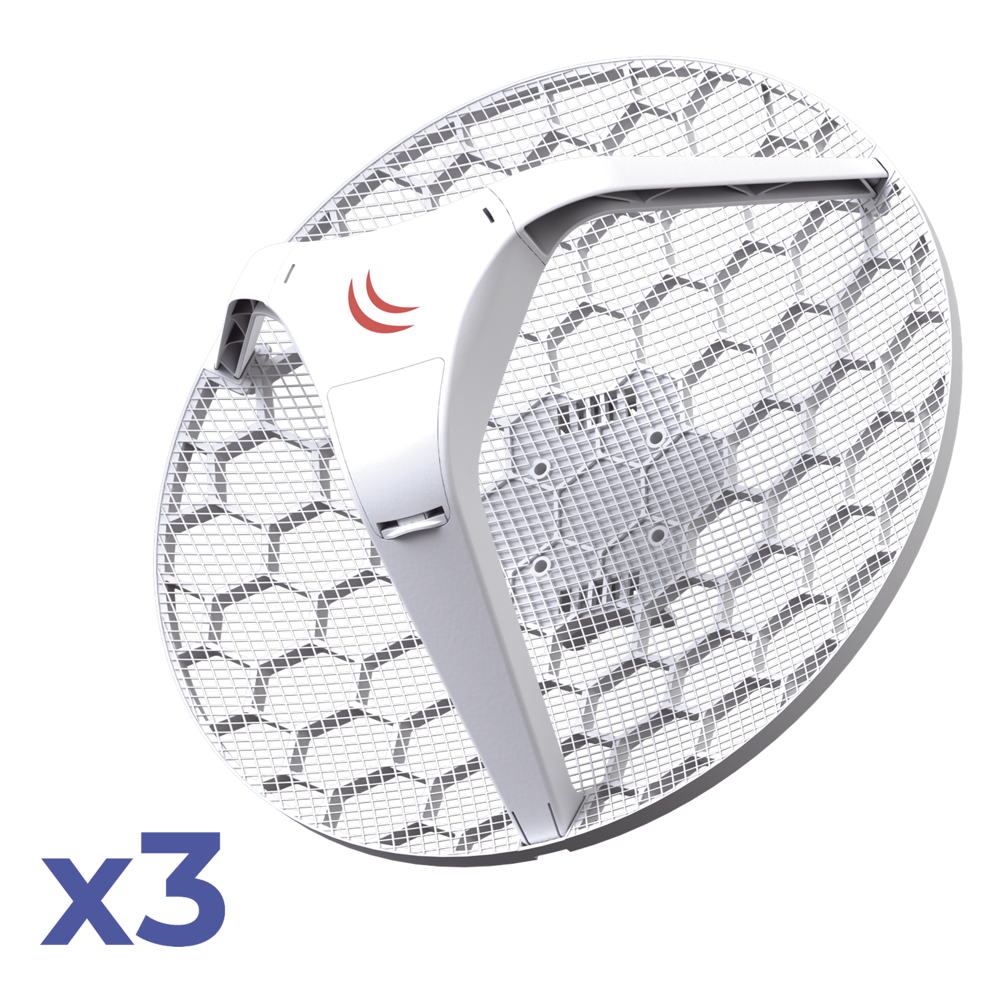 Paquete 3 (LHG 5) Cliente y PtP en 5 GHz 802.11 a/n, Antena Integrada de 24.5dBi, Hasta 316mW de Potencia. — MIKROTIK · SKU RBLHG5KIT
