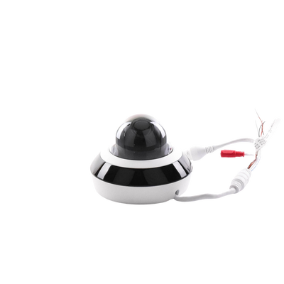 Mini Domo PTZ IP 4 Megapixel / 4X Zoom / H.265+ / 20 mts IR EXIR / WDR 120dB / PoE / IK10 / Exterior IP66 / Ultra Baja Iluminación / Micrófono Integrado / PoE