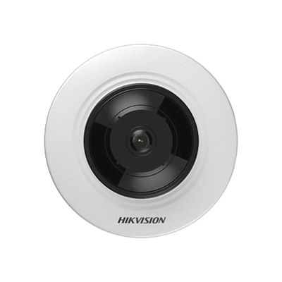 Mini Fisheye IP 5 Megapixel / Panorámica 180° - 360° / Microfono Integrado / 8 mts IR / Uso en Interior / PoE / Múltiples Vistas por iVMS-4200 / Alarmas I/O / Micro SD — HIKVISION · SKU DS-2CD2955G0-ISU