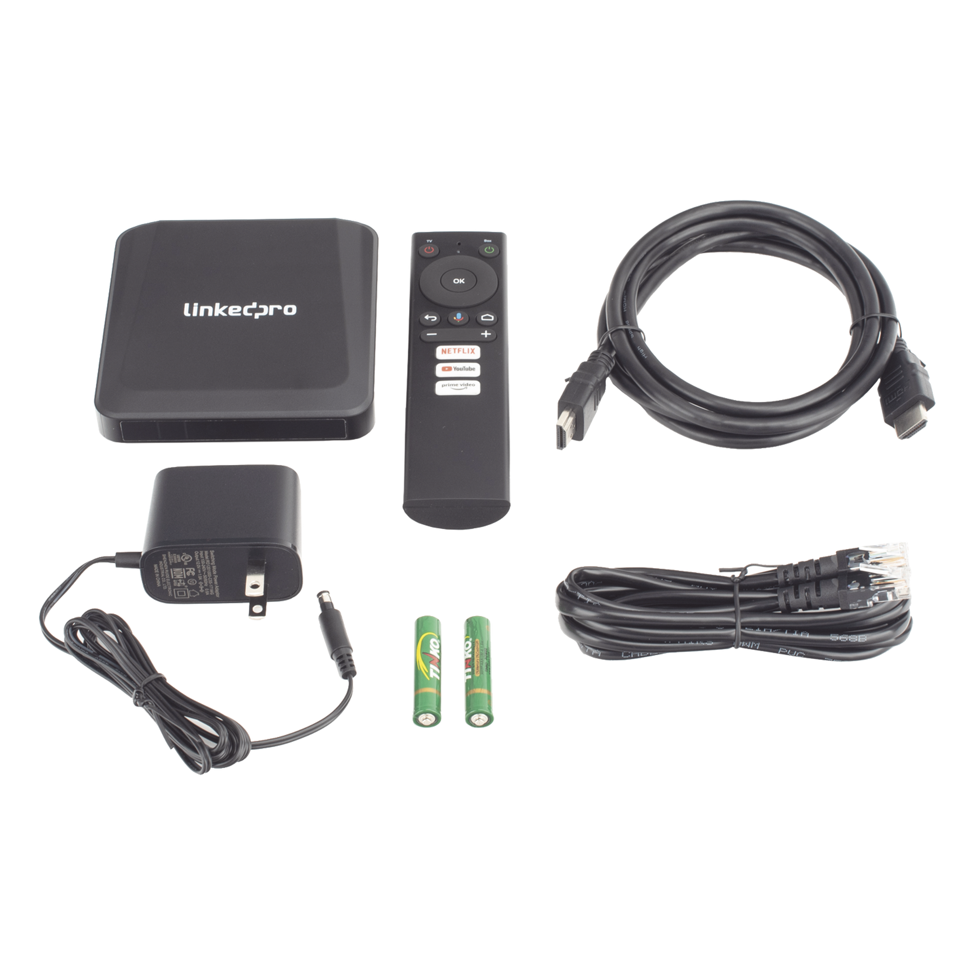 Decodificador Android TV / 4Kp60 HDR / Wi-Fi Dual Banda / Bluetooth 5.0 / HDMI 2.1 / 2 GB RAM 16 GB Almacenamiento