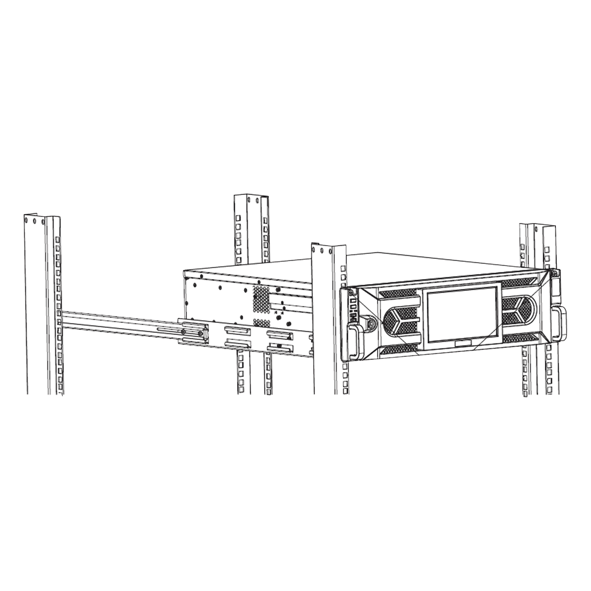 Soporte en Rack para NVR`s DS-96000NI-I / DS-96000NI-M — HIKVISION · SKU DS-ADAPTER-RACK