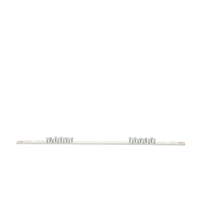 Barra de Conexión a Tierra, Para Rack de 19", Con 20 Orificios Para Conexión Rápida de Equipos, Incluye 20 Tornillos # 12-24 x 1/2" Instalados