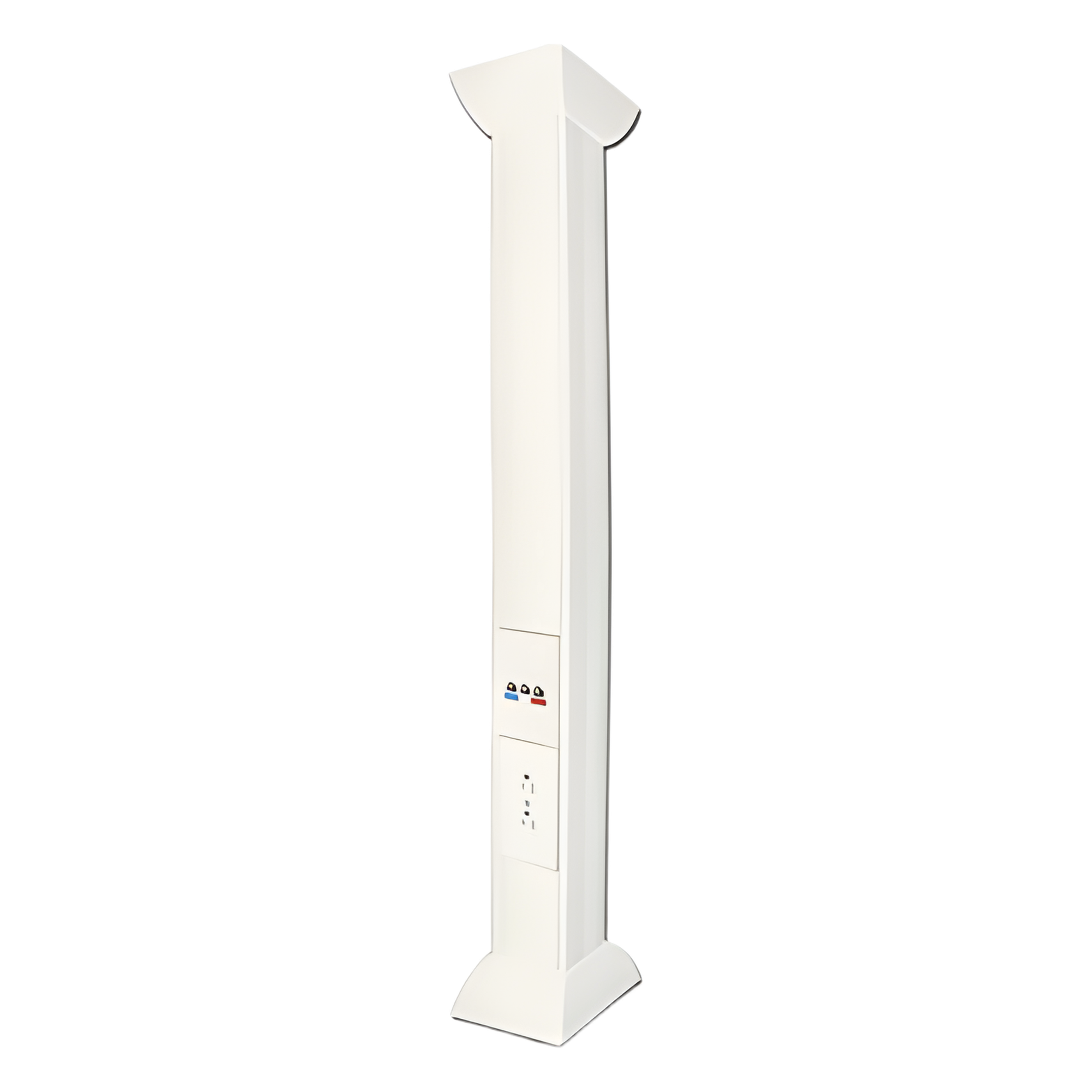 Pole Blanco de 3 Metros (9.84 Pies) para Instalaciones Eléctricas, Voz y Datos, No Incluye Accesorios, Se Venden por Separado los Modelos TEK100DUPLEX (Accesorios de Fijación y Contacto Duplex) y TEK100UNI (Soporte y Tapa Universal) (13000-01000) — THORSMAN · SKU TH-P-3M