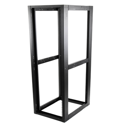 Rack Estándar 19" de 4 Postes, Acero, 45 Unidades, Profundidad Ajustable.