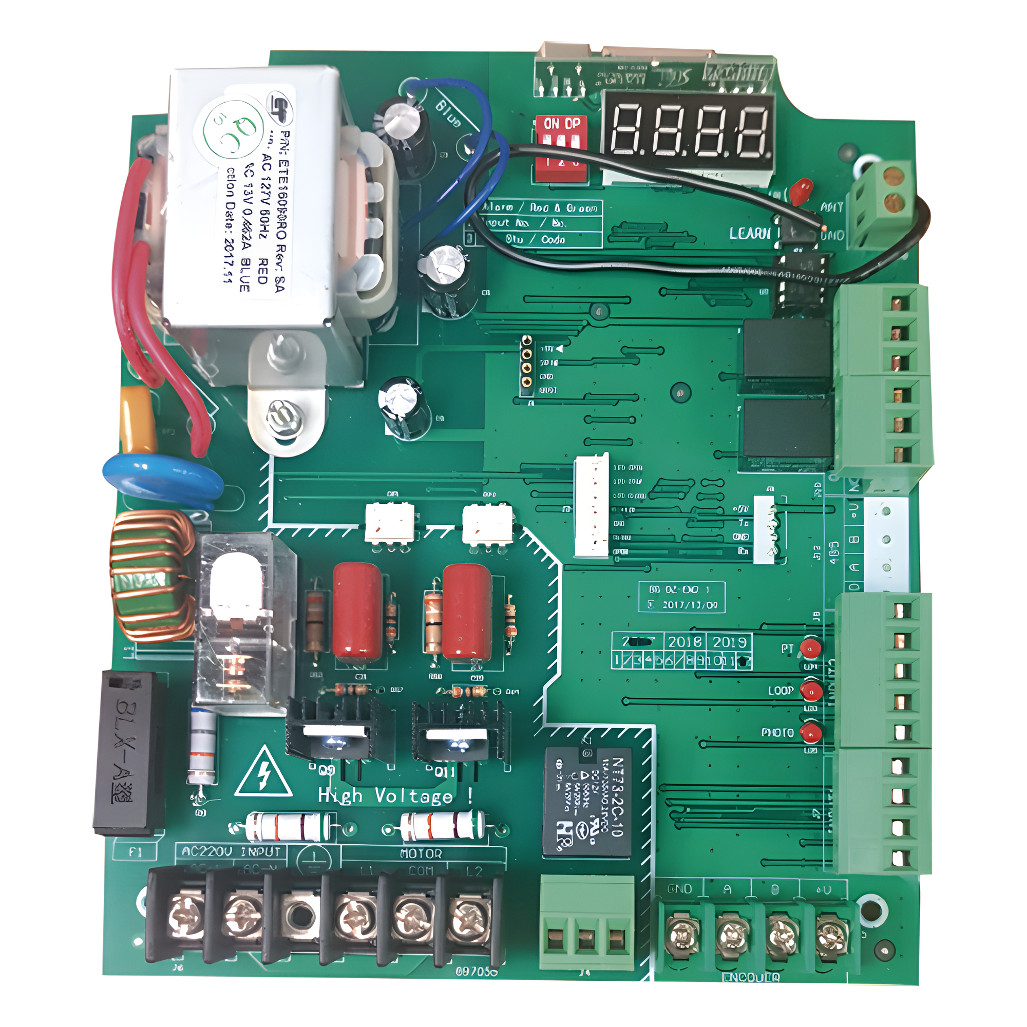 Tarjeta Electrónica Para Barreras Vehiculares XBF-3003, XBF-4003, XBS-5003, XBS-5000, XBF-3000, XBS-5002, XBF-3002, XBS-4M-LA, XBS-4M-RA — ACCESSPRO · SKU XBS-FS-PCB