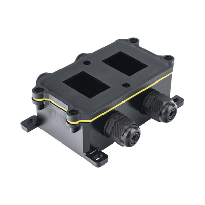 Caja de Plástico ABS/PA66 para Interruptores AccessPRO / Compatible con los Interruptores APB-0 Series / IP65 / 4 Puertos de Conexión — ACCESSPRO · SKU AP-BOXWB2-4T