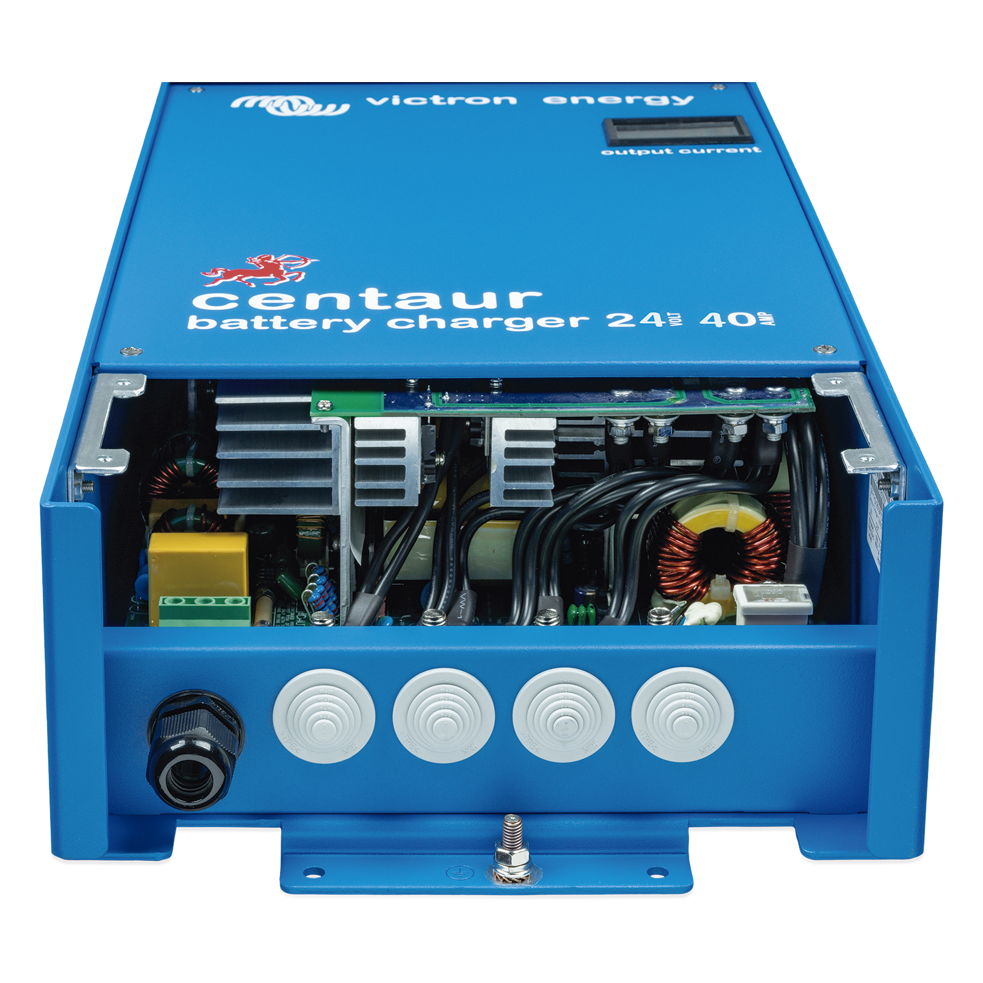 Cargador de Baterías / 24V / 40A / Tres Salidas Aisladas / Entrada Universal 90-265 VCA / Compensación de Temperatura