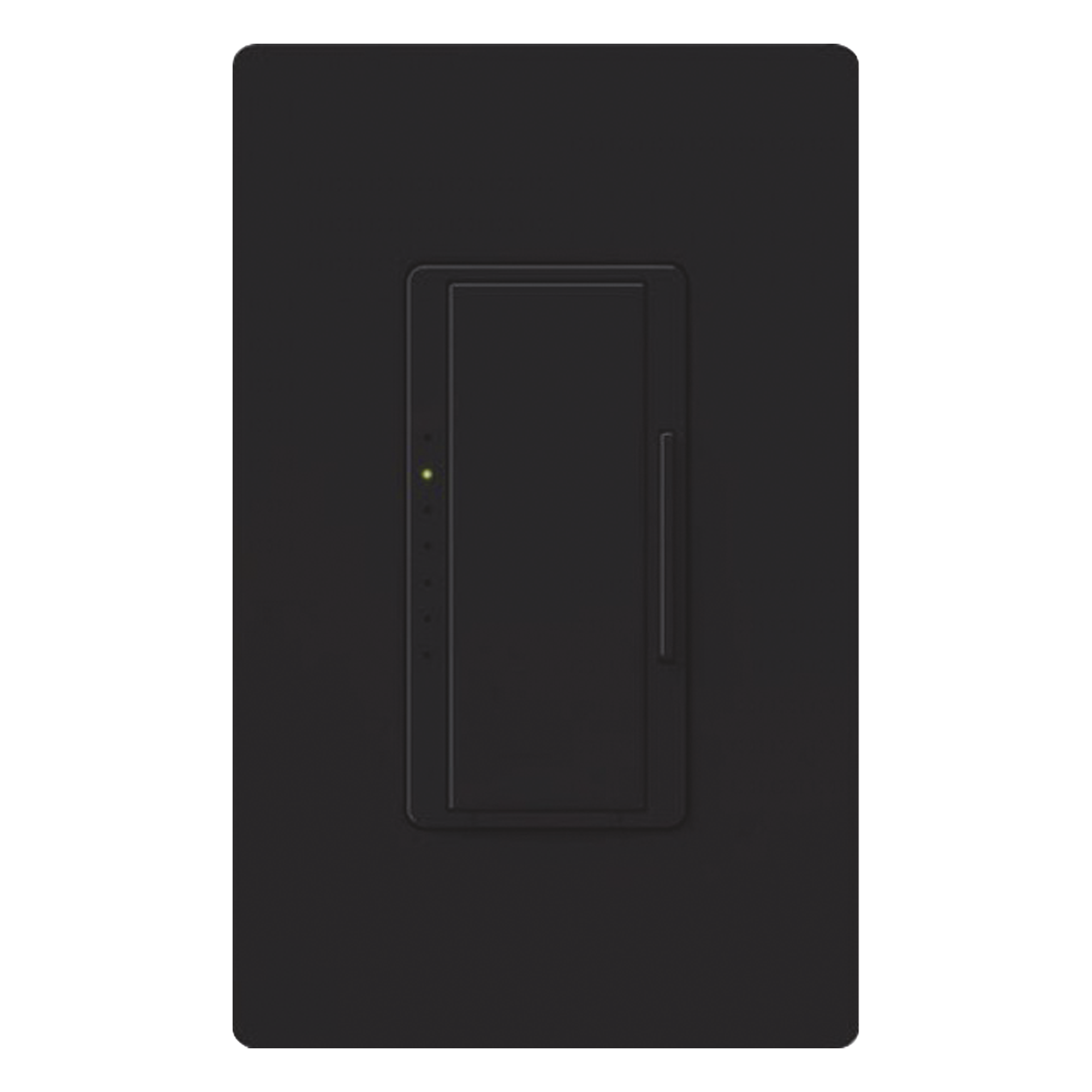 Atenuador de pared Maestro PRO LED+ para sistemas RadioRA 2 y RA2 Select, 120 V, 250 W en LED/CFL o 500 W incandescente, fase seleccionable y neutro opcional, color Midnight — LUTRON ELECTRONICS · SKU RRDPROMN