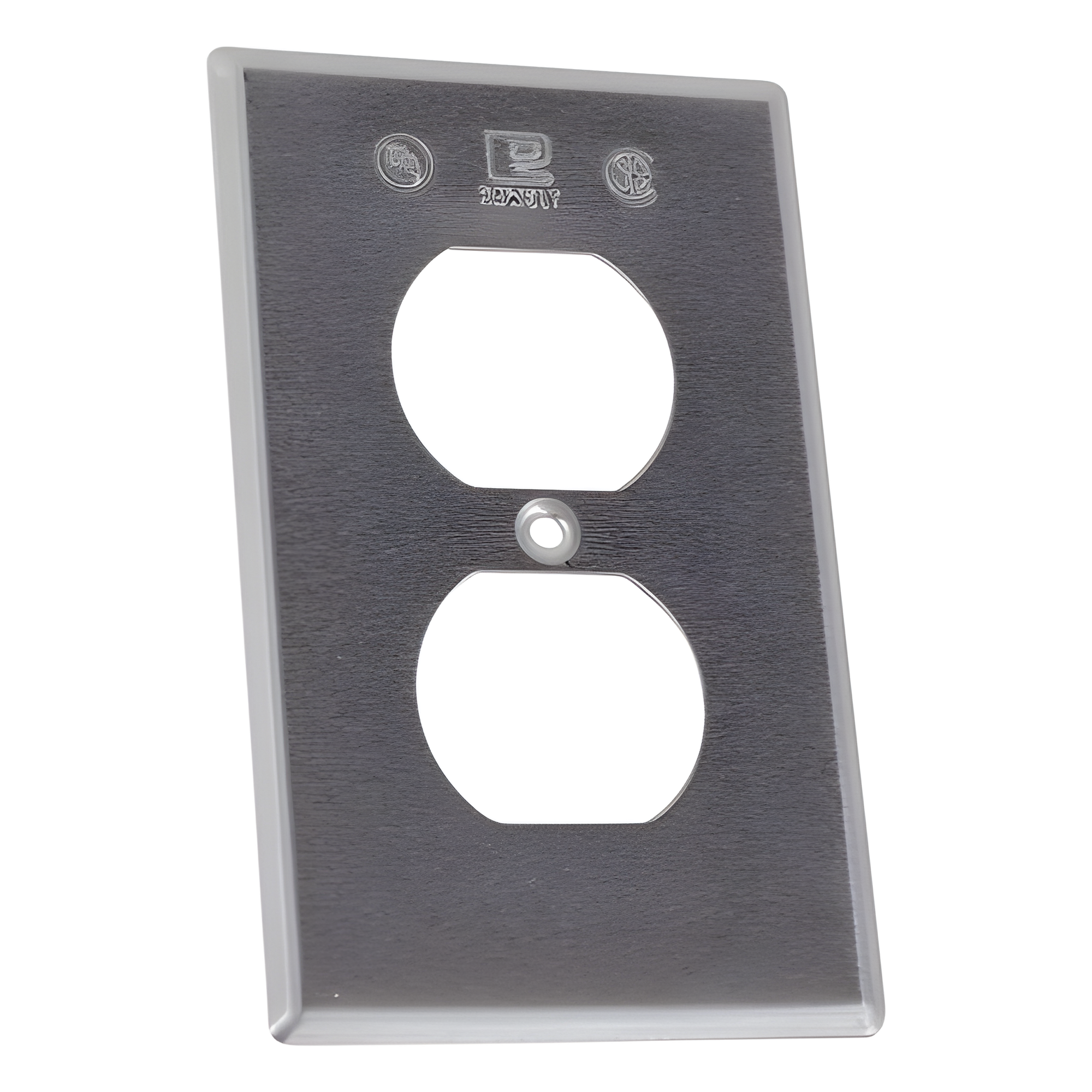 Tapa rectangular para contacto dúplex de aluminio tipo RR a prueba de intemperie. — RAWELT · SKU TR-0422