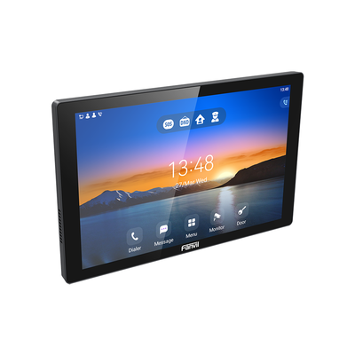 Monitor Audio/Video IP/SIP para interior, Wi-Fi, pantalla táctil de 10.1", Apertura remota