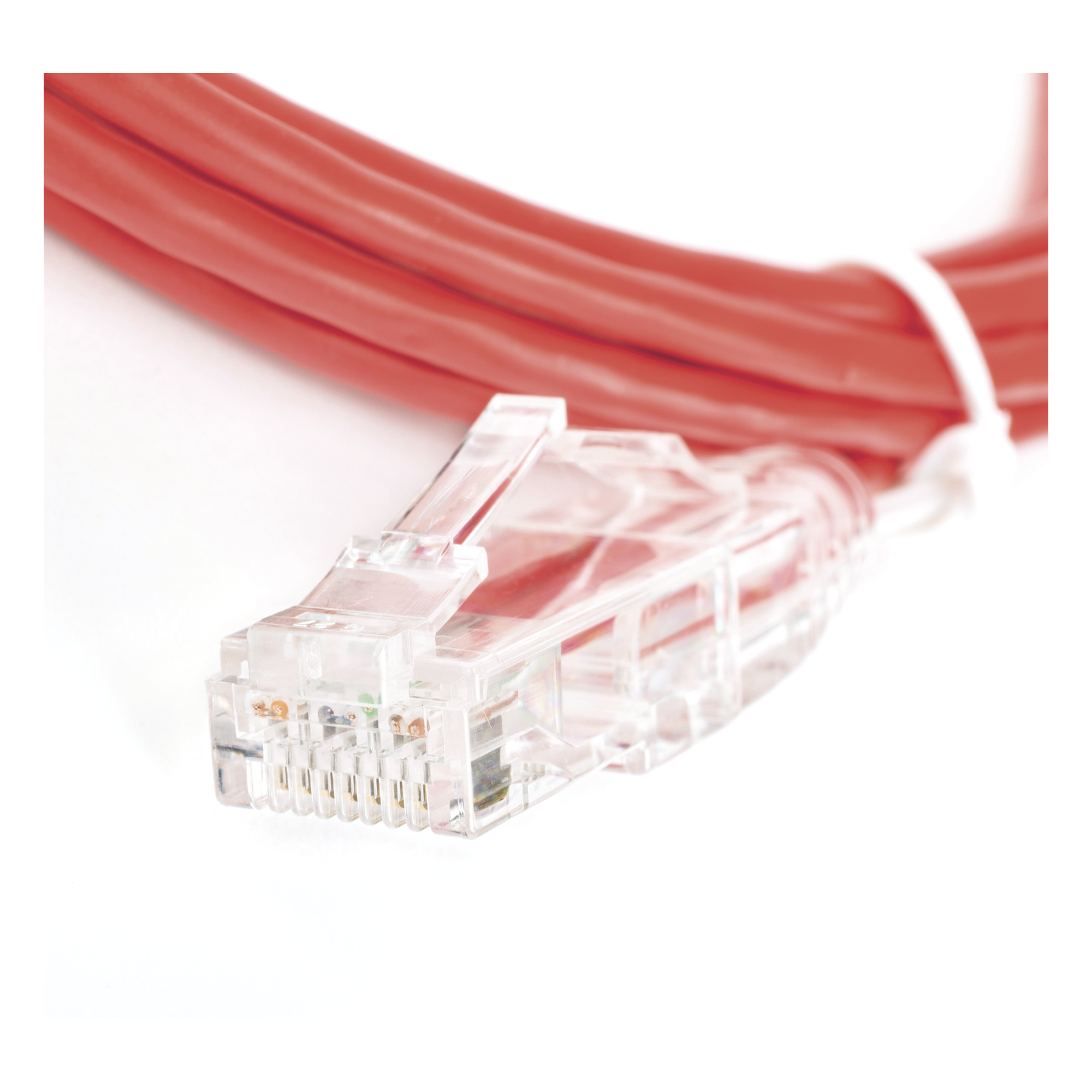 Cable de Parcheo Slim UTP Cat6 - 1 Metro (3.28 Pies), Rojo, Diámetro Reducido (28 AWG)