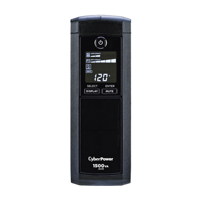 UPS de 1500 VA/900 W, Topología Línea Interactiva, Entrada 120 Vca NEMA 5-15P, Tipo Mini Torre, Con 12 Tomas NEMA 5-15R