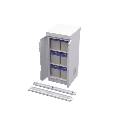 Gabinete de Seguridad de Lámina Galvanizada para Almacenamiento de Baterías (Hasta 6 baterías PL110D12).