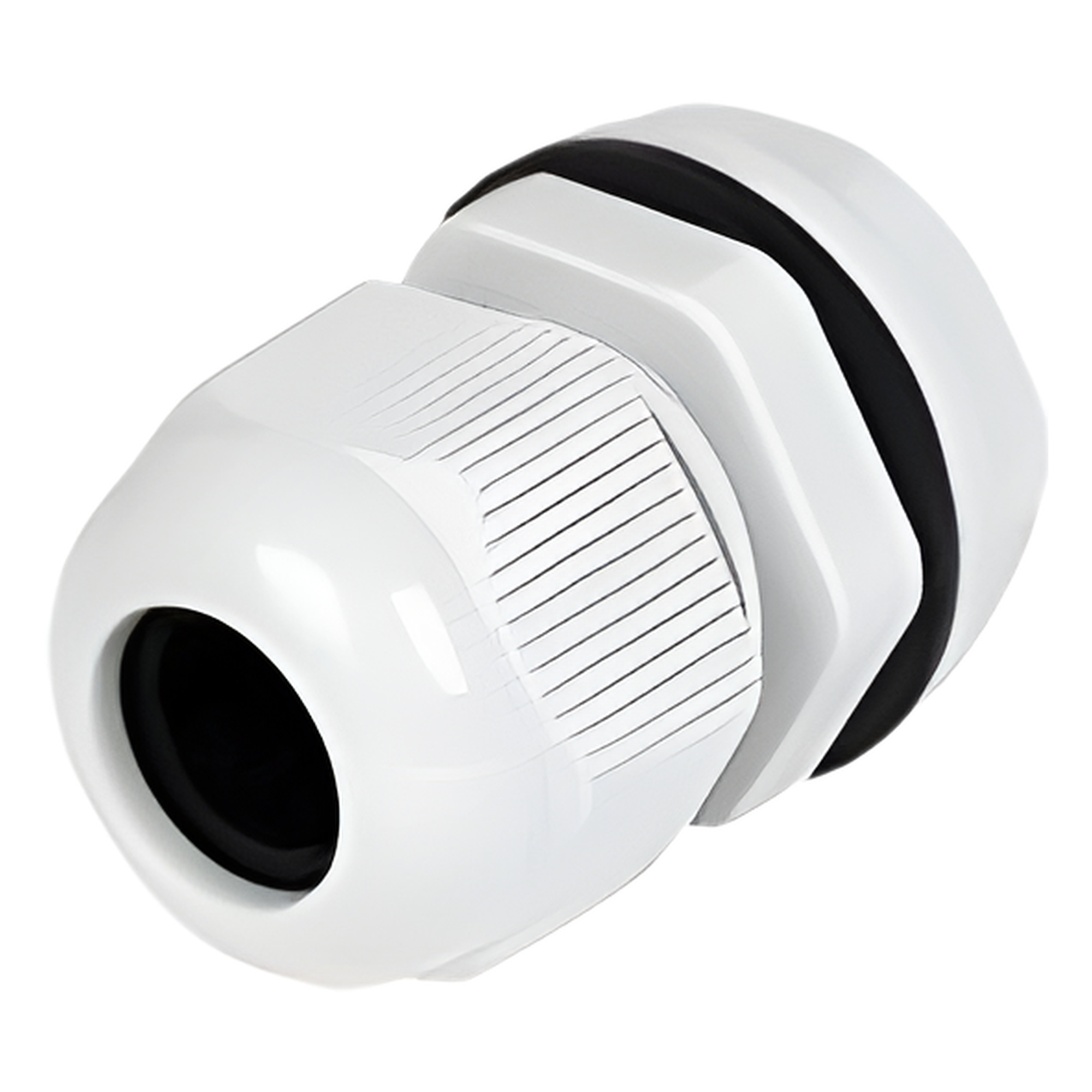 Conector Tipo Glándula / Rango 13 a 18 mm / Rosca 26.9 mm (1 1/16') / Material Plástico Industrial — TXPRO · SKU TXG-PG-21