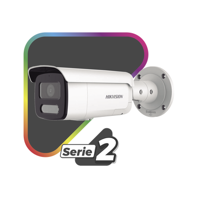 [Dual Light + ColorVu] Bala IP 8 Megapixel / Lente 4 mm / 60 mts IR + 60 mts Luz Blanca / Exterior IP67 / Luz Intermitente y Alerta de Audio / Micrófono Integrado / Videoanaliticos (Filtro de Falsas Alarmas) / ACUSEARCH