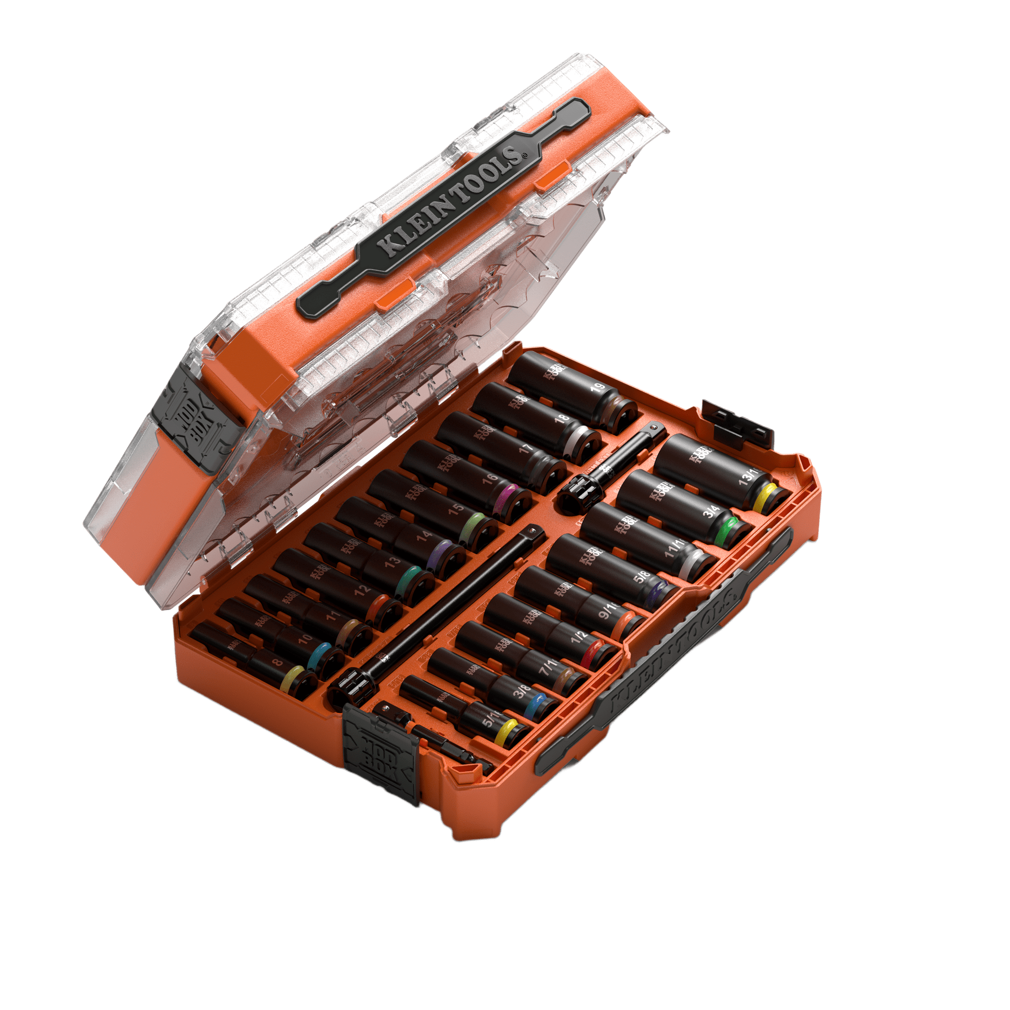Juego de Dados de Impacto KNECT™ (M) / 3/8" Drive Profundo / SAE y Métrico / 23 Piezas / Adapters Multi-Propósito / MODbox™ Case