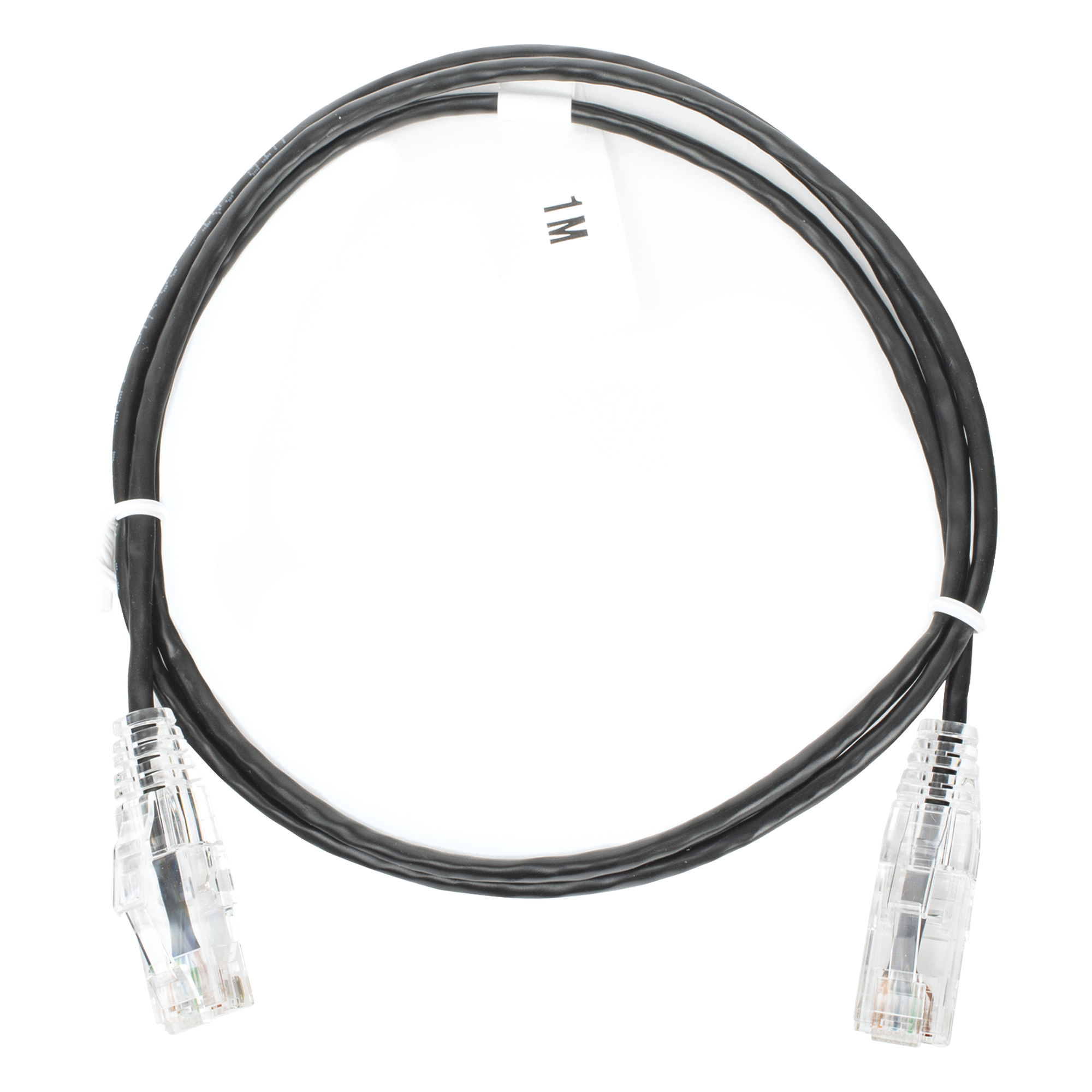 Cable de Parcheo Slim UTP Cat6 - 1 Metro (3.28 Pies), Negro, Diámetro Reducido (28 AWG) — LINKEDPRO BY EPCOM · SKU LP-UT6-100-BK-28