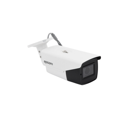 Bullet TURBOHD 4K (8Megapixeles) / Lente Mot. 2.7 a 13.5 mm / Potente IR EXIR de 80 mts / Exterior IP67 / 12 Vcc - 24 VCA / dWDR