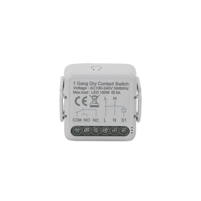 ZigBee Modulo switch relevador salida de Contacto Seco / 100-240V / 5A / 150W LED 