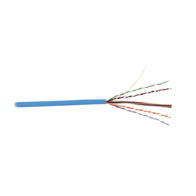 Bobina de Cable UTP Reelex, de 4 Pares, Desempeño Cat6, LS0H (Bajo Humo, Cero Halógenos), Color Azul, 24 AWG, 305 Metros (1000 Pies)