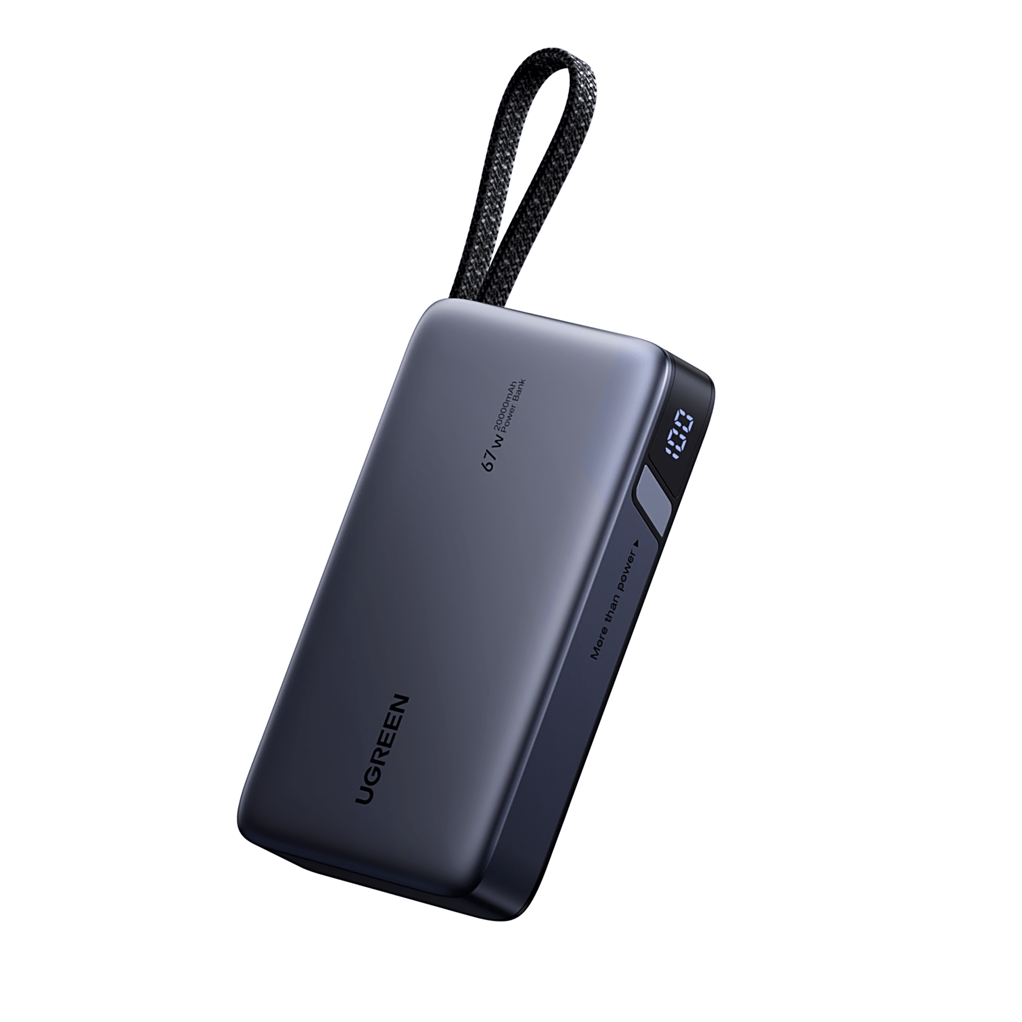 Cargador Rápido GaN 65W 2C1A / Tecnología GaN / Puerto USB-C 65W Max PPS / Puerto USB-A 22.5W Max / Protecciones Múltiples / Material PC+ABS UL94-V0 / Cable 1.5-2 metros