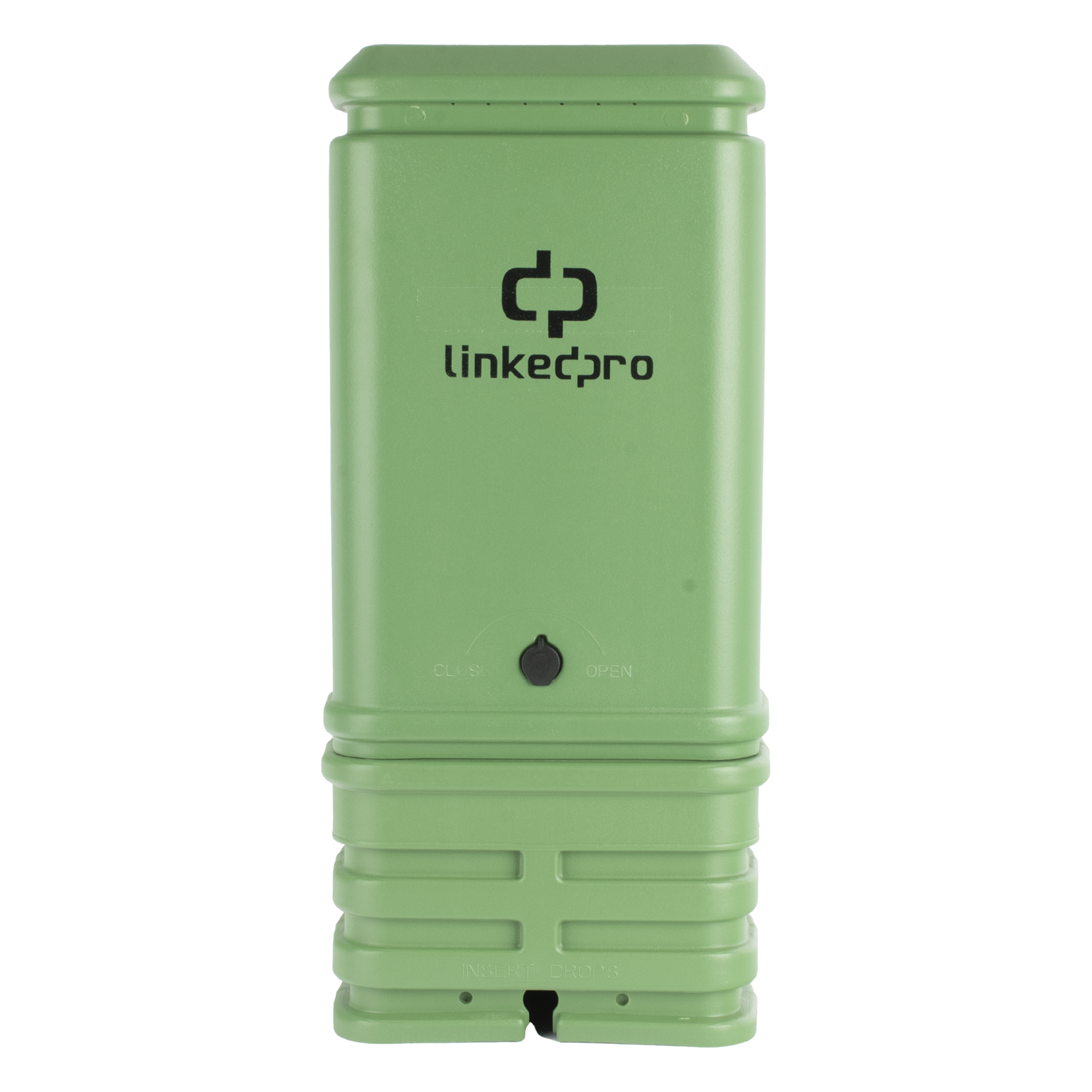 Pedestal para Cajas de Empalme de Fibra Óptica Tipo Cubo Color Verde con Bracket Estándar (No Incluye Caja de Empalme) — LINKEDPRO BY EPCOM · SKU LP-PHPE-CT