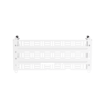 Accesorio Para Montaje de Equipos o Dispositivos en Gabinetes Multipropósito, de Instalación a Presión, de Acero, Color Blanco