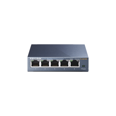 Switch Gigabit no administrable de 5 puertos 10/100/1000 Mbps