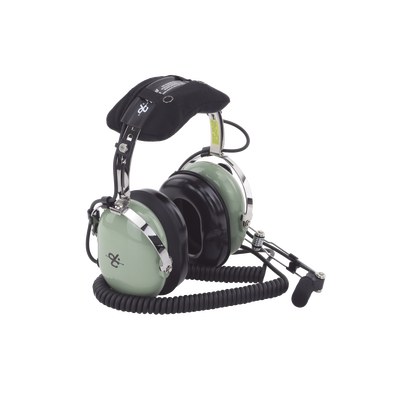 Auriculares de aviación, con micrófono, sobre la cabeza, helicóptero