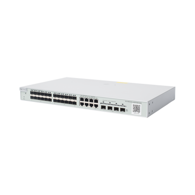 Switch administrable Capa 3, 24 puertos SFP 1G, 8 puertos Ethernet 1G Combo y 4 SFP+ 10G, gestión remota en la nube