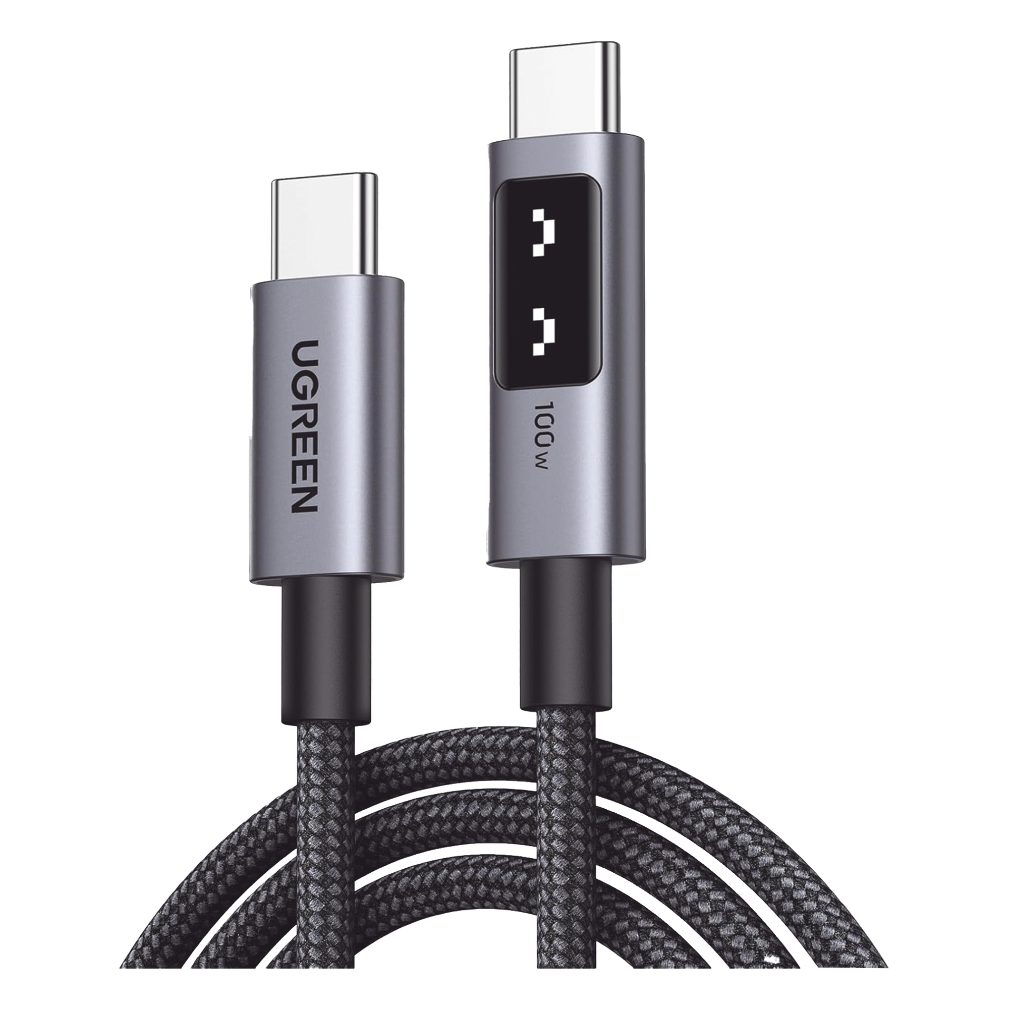 Cable USB-C a USB-C / Carga Rápida 100W / Transferencia 480 Mbps / Nylon Trenzado / 1 m (3.3 ft) — UGREEN · SKU 35501