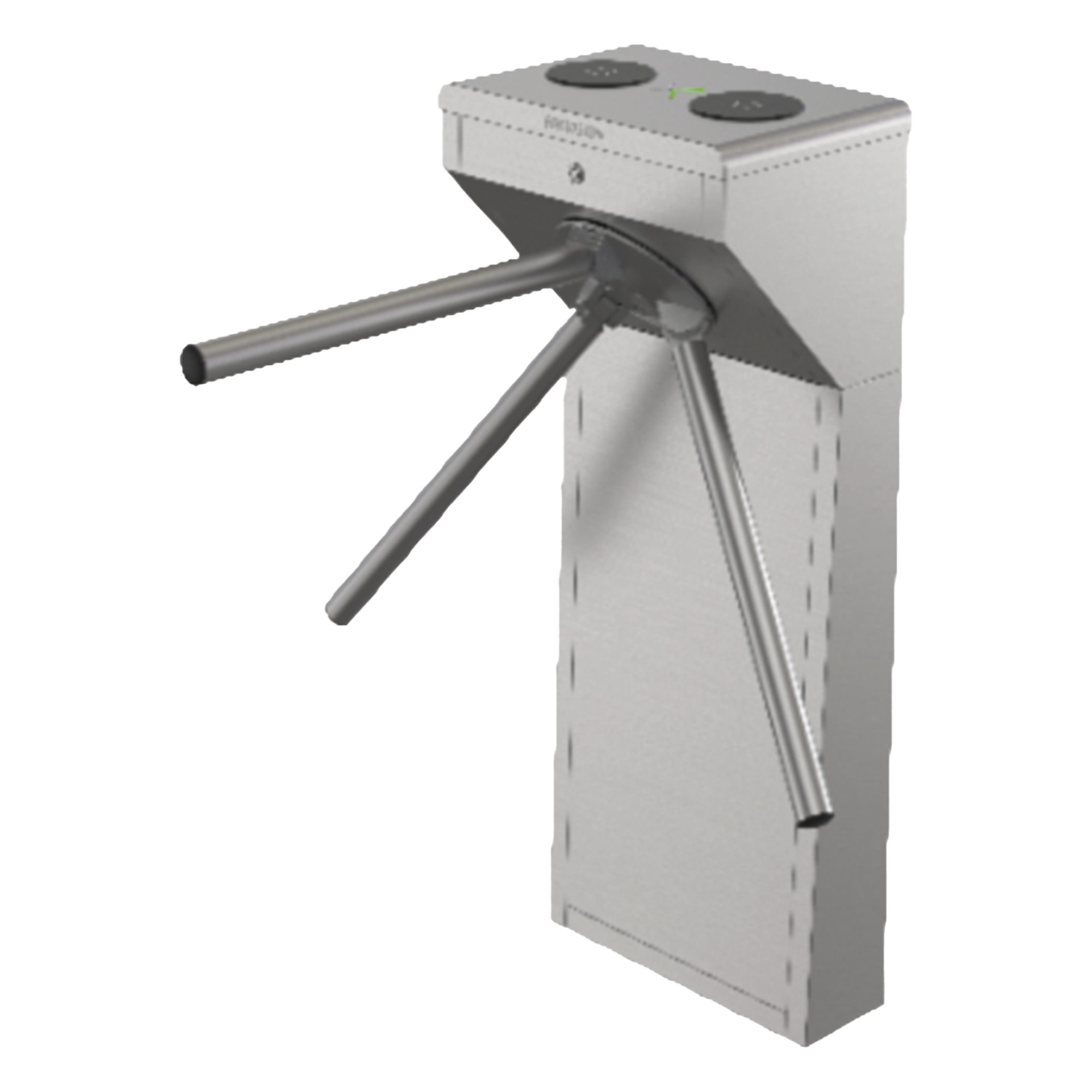 Torniquete Trípode Bidireccional de Acero Inoxidable SUS304 / 2 Millones MCBF / Apertura en Caso de Emergencia / Integrable con cualquier Sistema de Control de Acceso / Indicadores LED de Entrada-Salida — HIKVISION · SKU DS-K3G200BLX-R/DM55