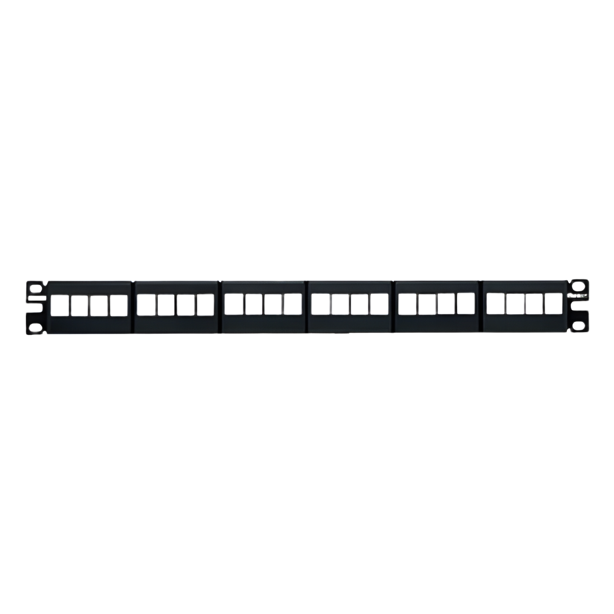 Panel de Parcheo Modular Keystone (Sin Conectores), de 24 Puertos, Espacio Para Identificación con Etiqueta Adhesiva, 1UR