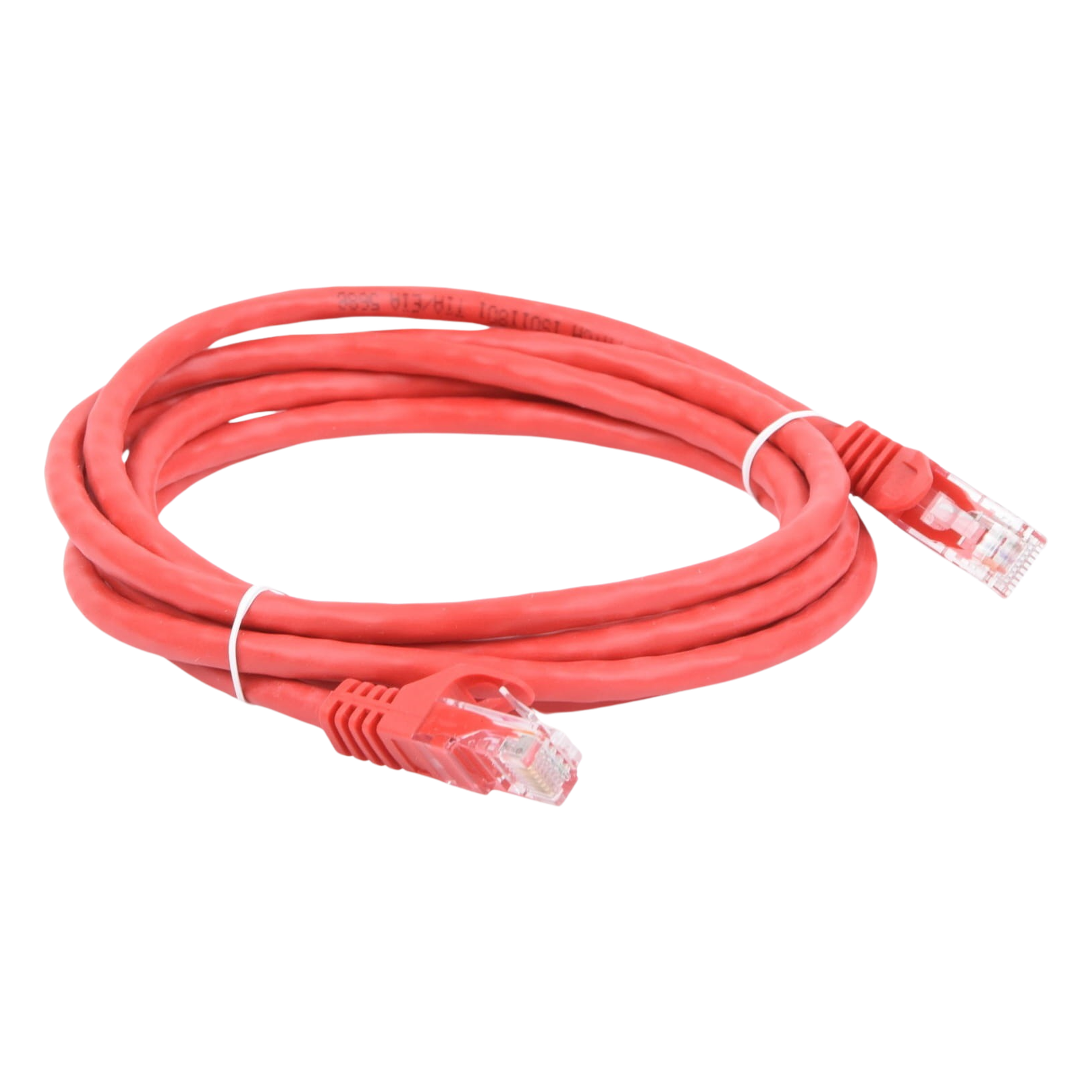 Cable de Parcheo UTP / Cat6 / 2 m (6.56 ft) / Rojo / 1 Gbps+ / IEEE 802.3