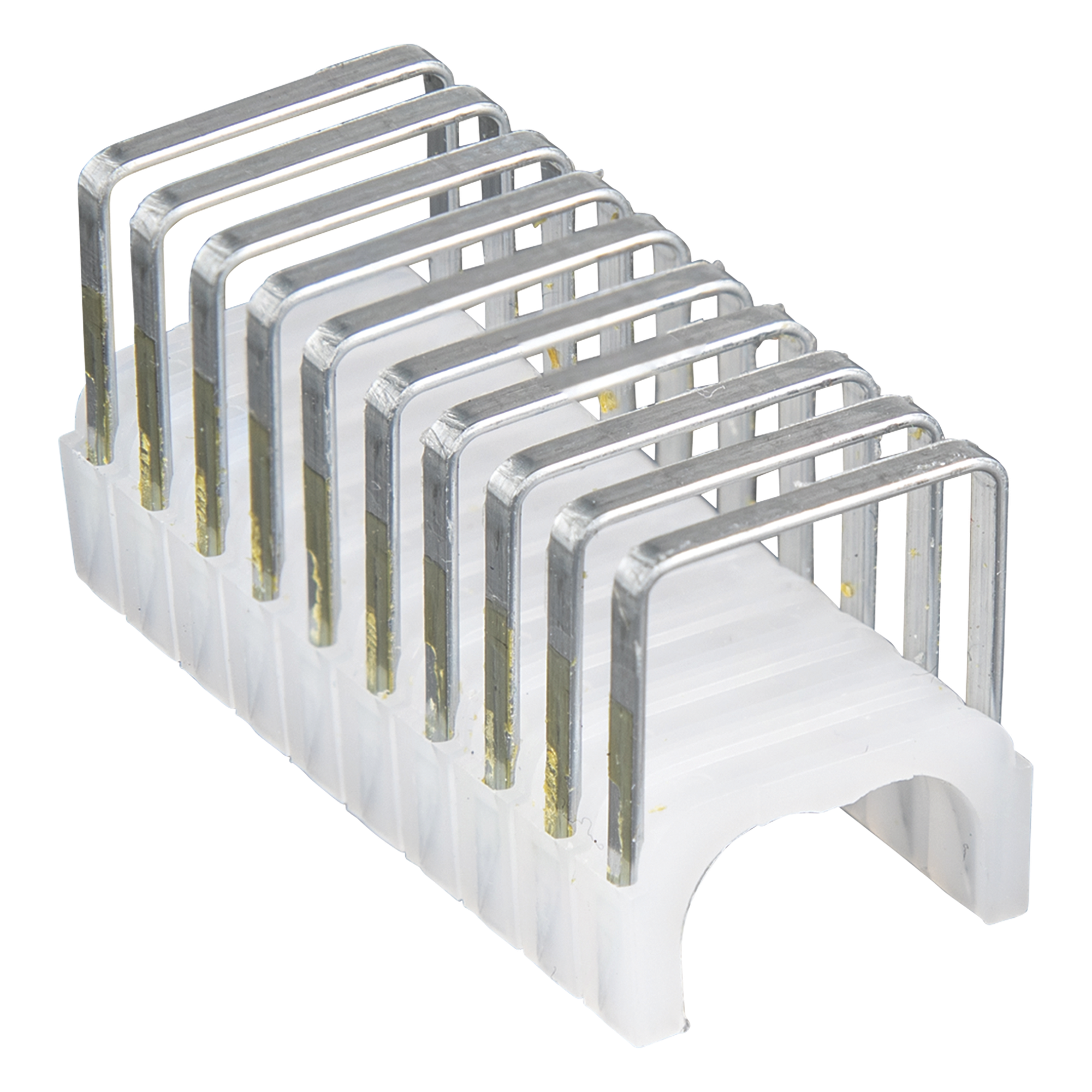 Paquete de 300 Grapas con Aislamiento, para Cables NM (RomexÆ) como 14/3, 14/3G, 12/3 y otros cables de hasta 11/32 x 19/32 (9 mm x 15 mm / 0.35 x 0.59 pulgadas). — KLEIN TOOLS · SKU 450-003