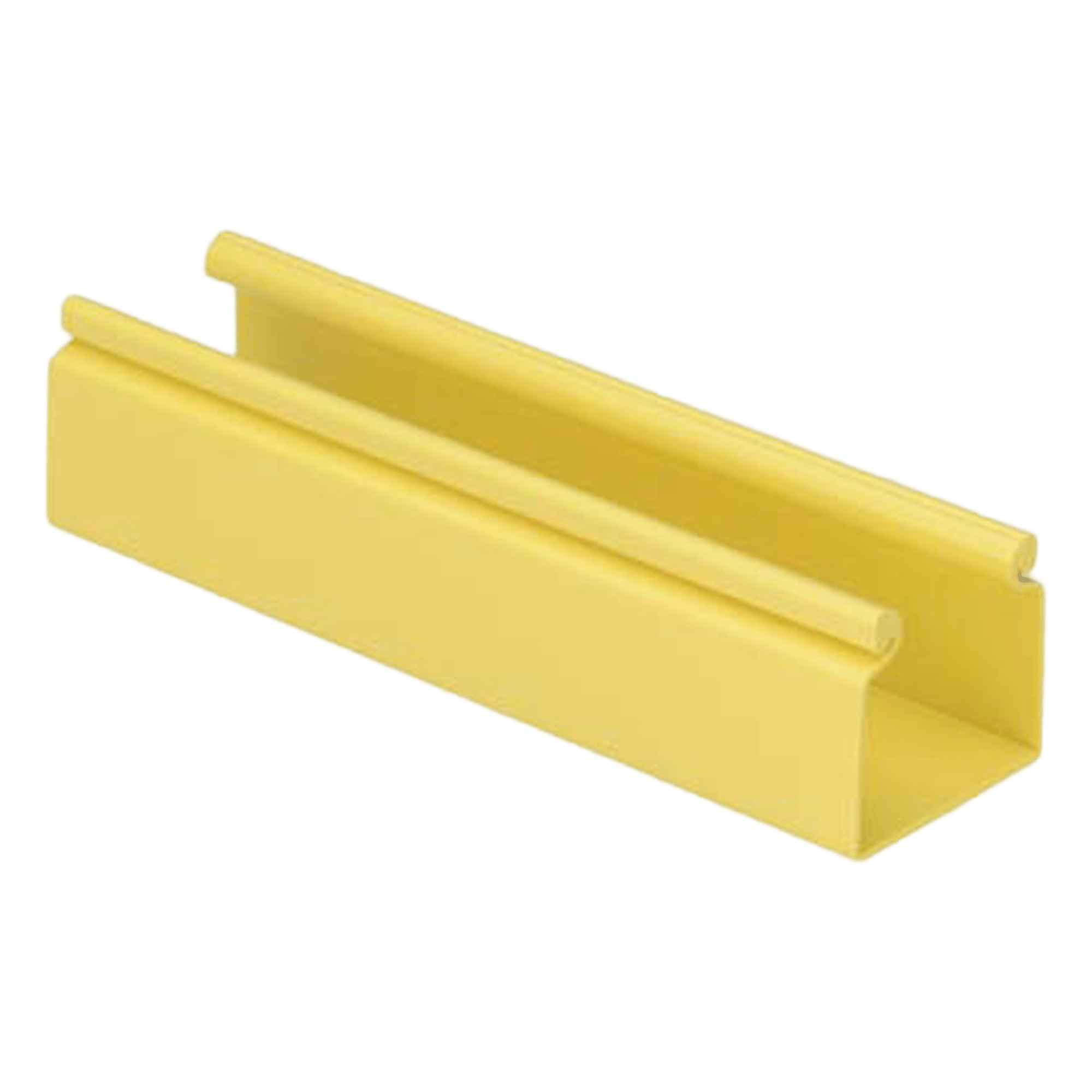 Canaleta FiberRunner™ 2X2 sin Tapa, de PVC Rígido, Con Orificios de Montaje, Color Amarillo, 1.8 m de Largo — PANDUIT · SKU HS2X2YL6