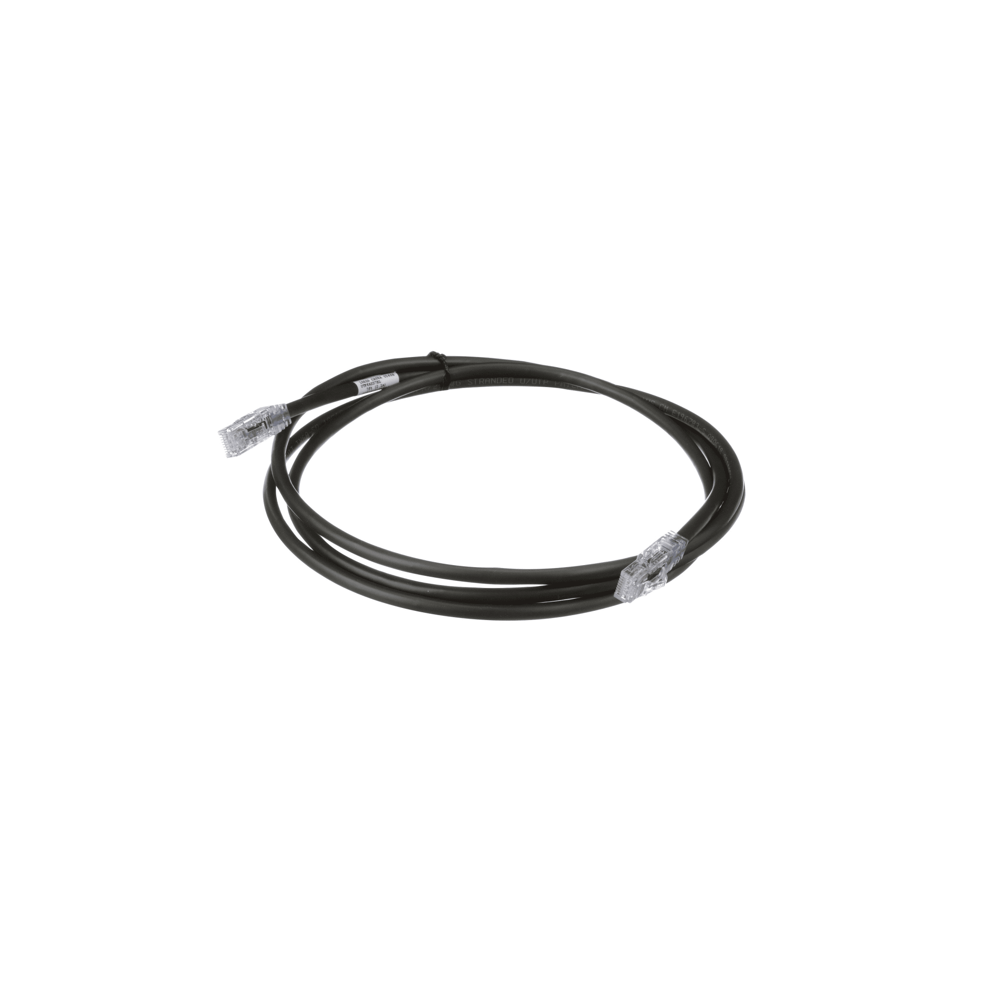 Cable de Parcheo UTP, Cat6A, 24 AWG, CM, Color Negro, 15.24 Metros (50 Pies)