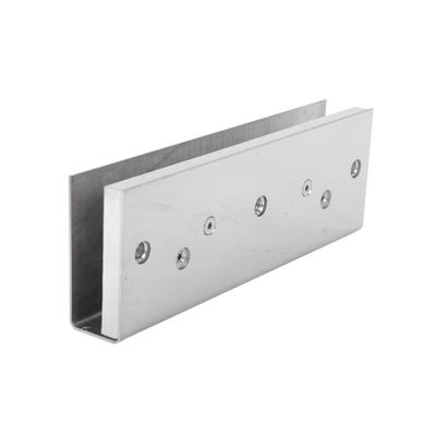 Montaje en "U" para Puertas de Vidrio /1/2" de Grosor/ Uso con chapas de 600 y 750 lbs / Ajuste por Opresores
