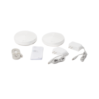 Kit 2 Routers Inalámbricos MESH Interior para Hogar / Doble Banda Wi-Fi 5 AC1300 Mbps / 2 Puerto Gigabit WAN/LAN / 4 Antenas Internas / Administración Mediante la App Deco (iOS, Android) / Protección HomeCare
