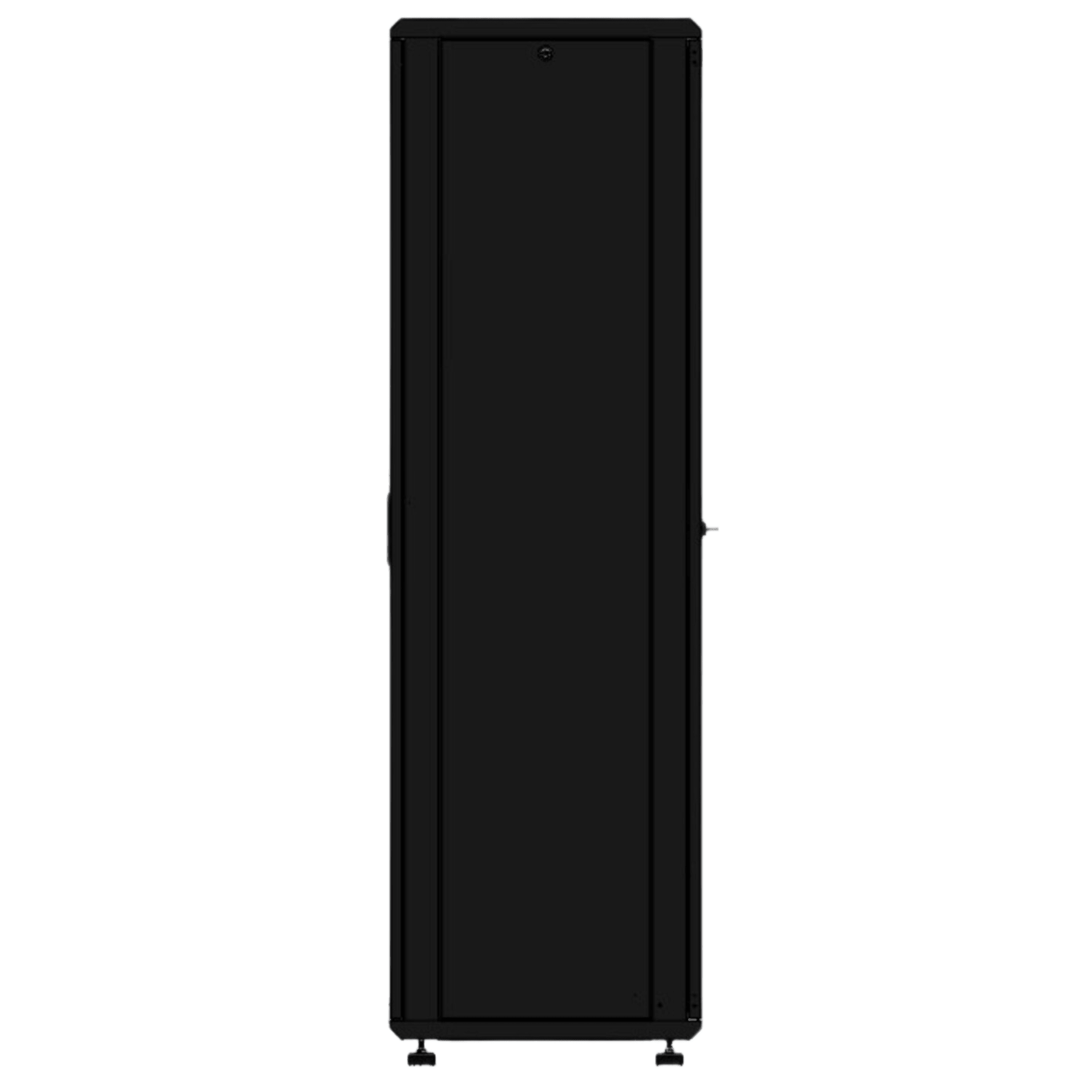 Gabinete rackeable de piso de 42U, compatible con estándar 19 pulgadas, equipado con puerta frontal de cristal para una mejor visibilidad y presentación profesional
