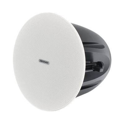 Altavoz de Techo | 2.5W - 10W | Tweeter 1.0 pulgadas + Woofer 6.5 pulgadas | Color Blanca | 100V / 70V | 8 ohms — HIKVISION · SKU DS-QAZ0610G1