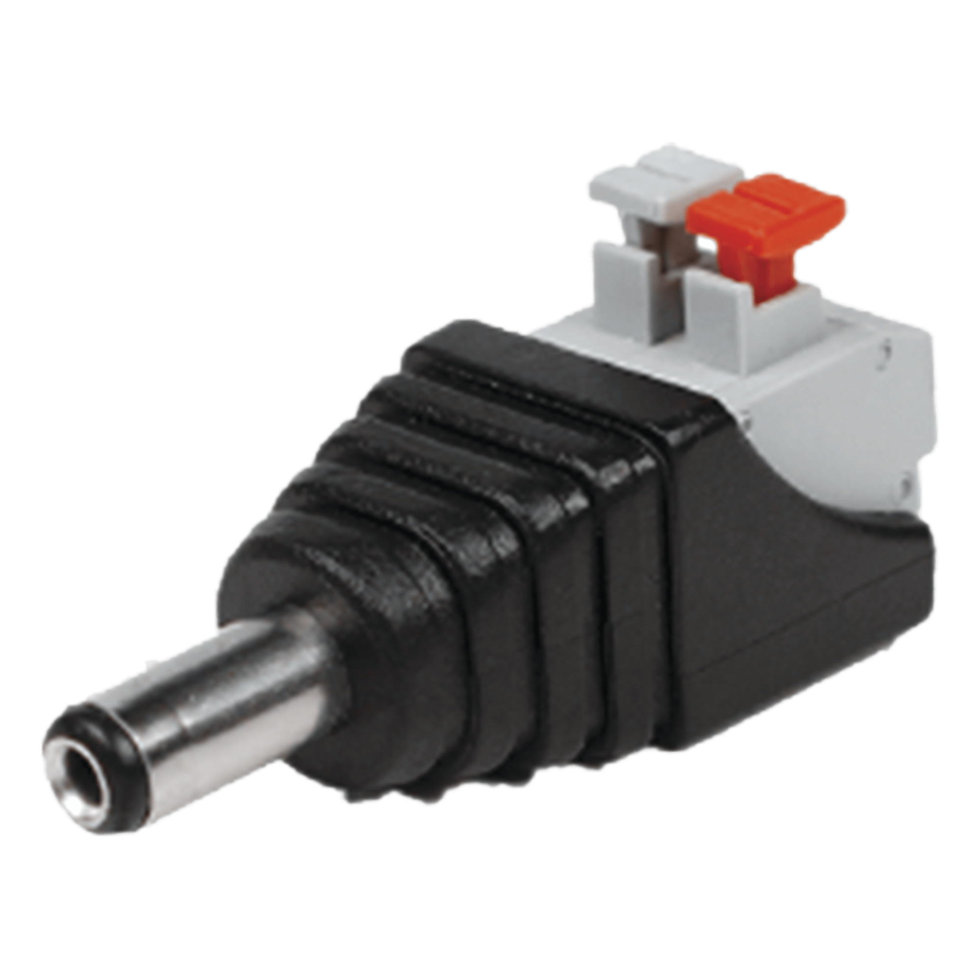 Adaptador Tipo Jack de 3.5 mm Macho Polarizado de 12 Vcc con Terminales de Presión — EPCOM TITANIUM · SKU JR52X