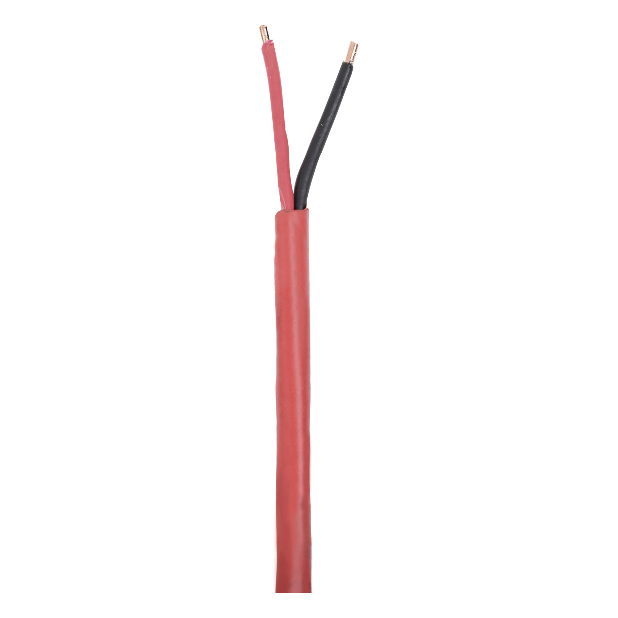 Bobina de 305 Metros (1000 Pies) de Alambre / 2 x 18 AWG / Riser / Tipo FPLR-CL3R, FT4 / Color Rojo / Para Aplicaciones en Sistemas de Detección de Incendio y Sistemas de Evacuación — GENESIS · SKU 4306-1104/1000