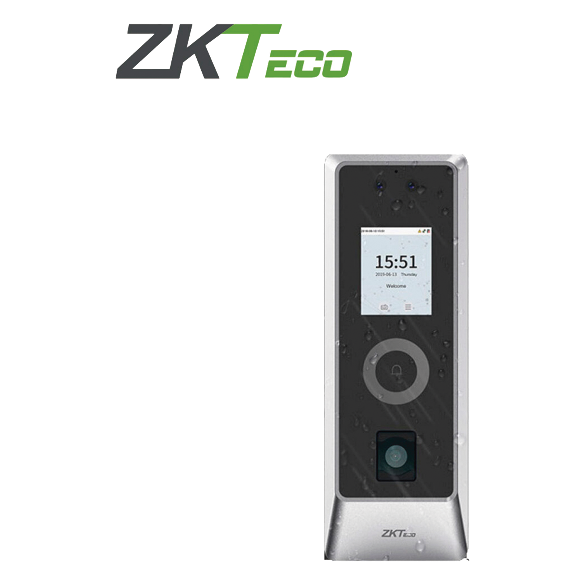 Lector Autónomo Facial y QR / 30,000 Rostros / IP66 IK07 / TCP/IP Wiegand RS485 / Exterior / ZKBio CVSecurity — ZKTECO · SKU PRO-MA-QR