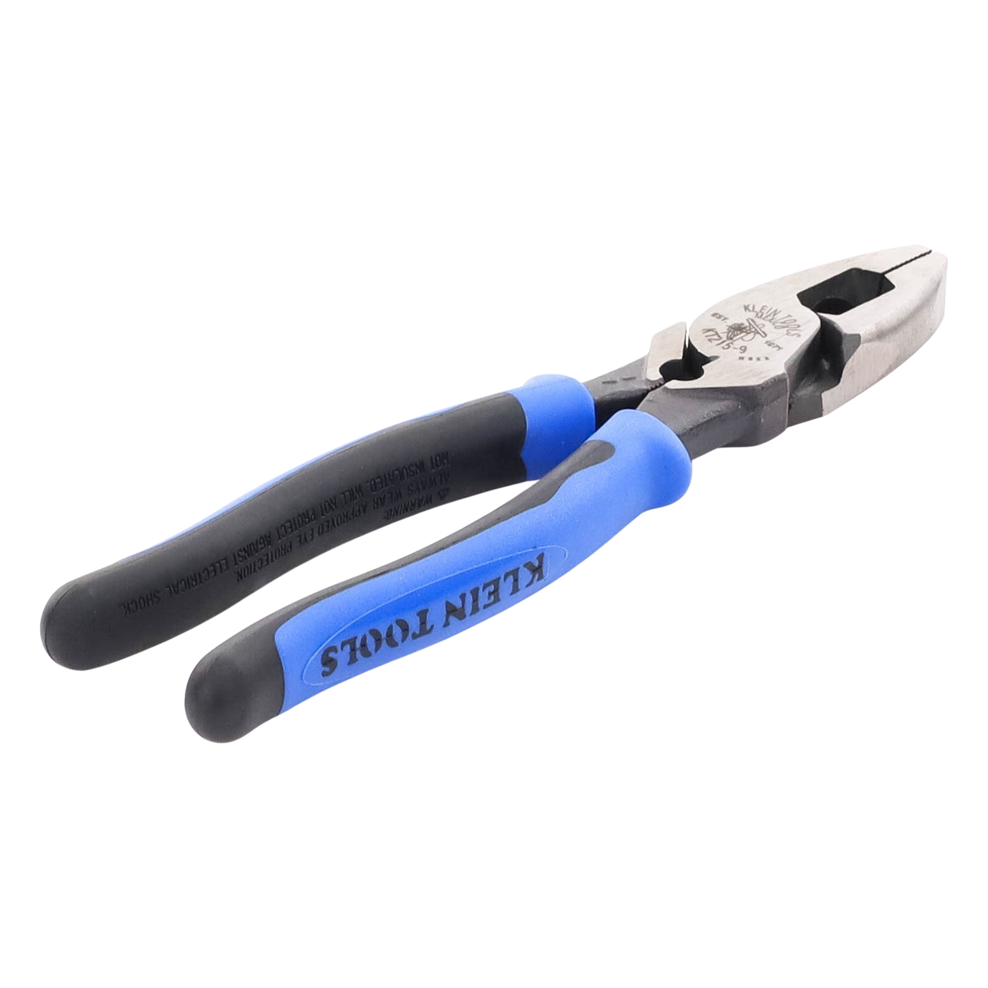 Pinzas de Electricista Alta Palanca, Jala guía y Ponchadora de Terminales de 9 Pulgadas.