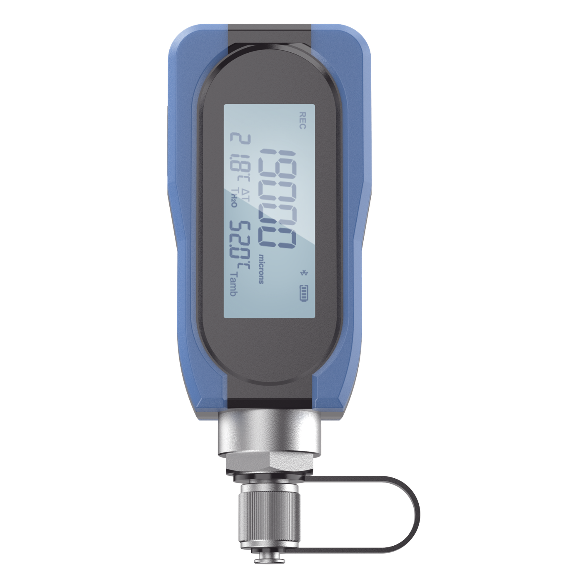 Medidor de Vacío Digital / Rango 0-19000 Micrones / Precisión ±10% / Pantalla LCD Retroiluminada / USB-C / Detección H₂O / 8 Unidades de Medida — EPCOM · SKU VD-A1